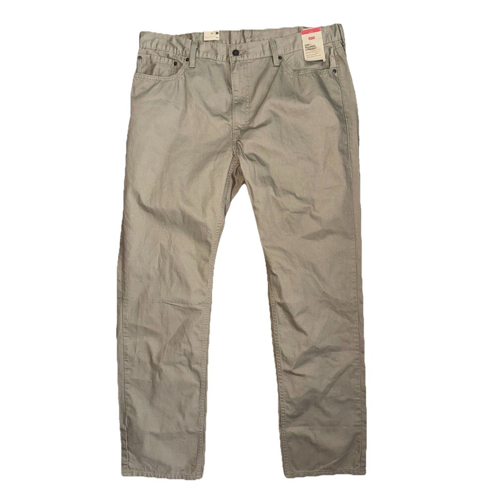 NWT Levis 559 Jeans Mens Big &Tall 40x36 Relaxed Straight Leg Khaki Cotton Pants